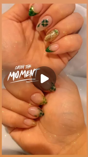 Hand-painted floral nail art by Sierra Earl