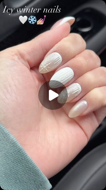 Winter chrome nail art — icy finish by Sierra Earl